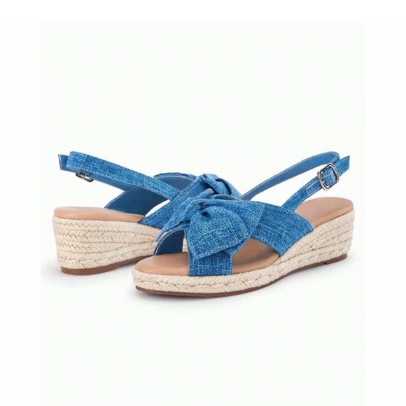 Coutgo Platform Espadrille Slingback Summer Dress Sandals - Picture 3 of 10